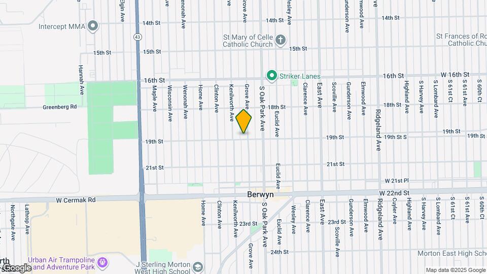 1852 Grove Ave, Unit 1B Mapa y Detalles de la Ubicación