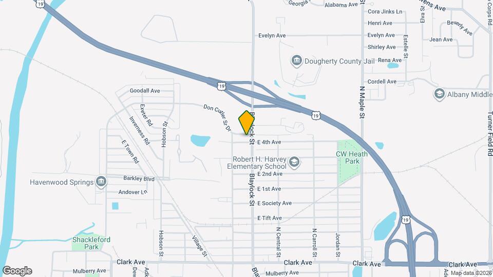 1109 E 4th Ave, Unit D Map and Location Details