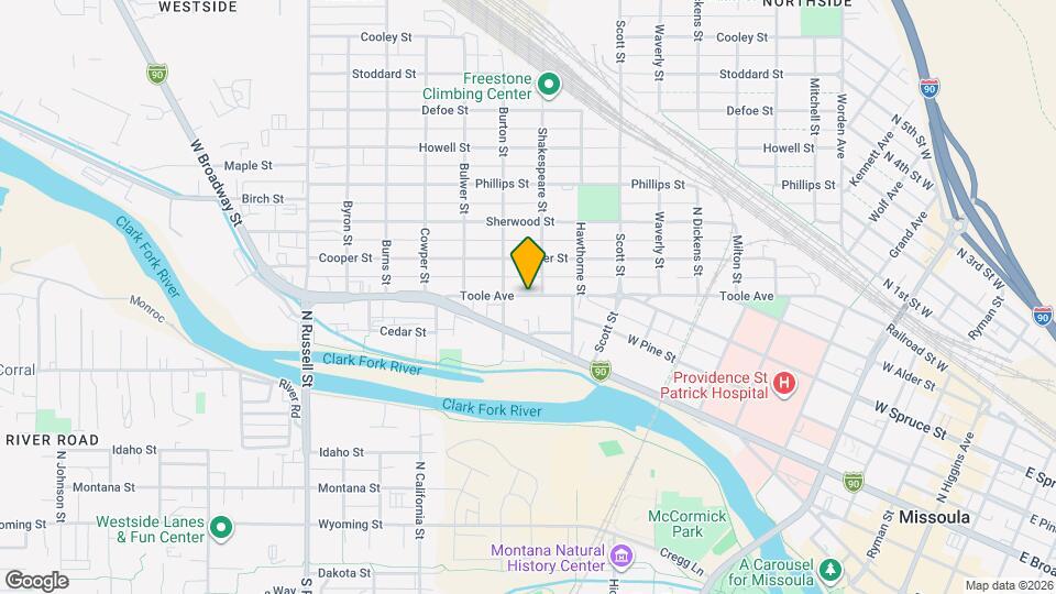 1333 Toole Ave Map and Location Details