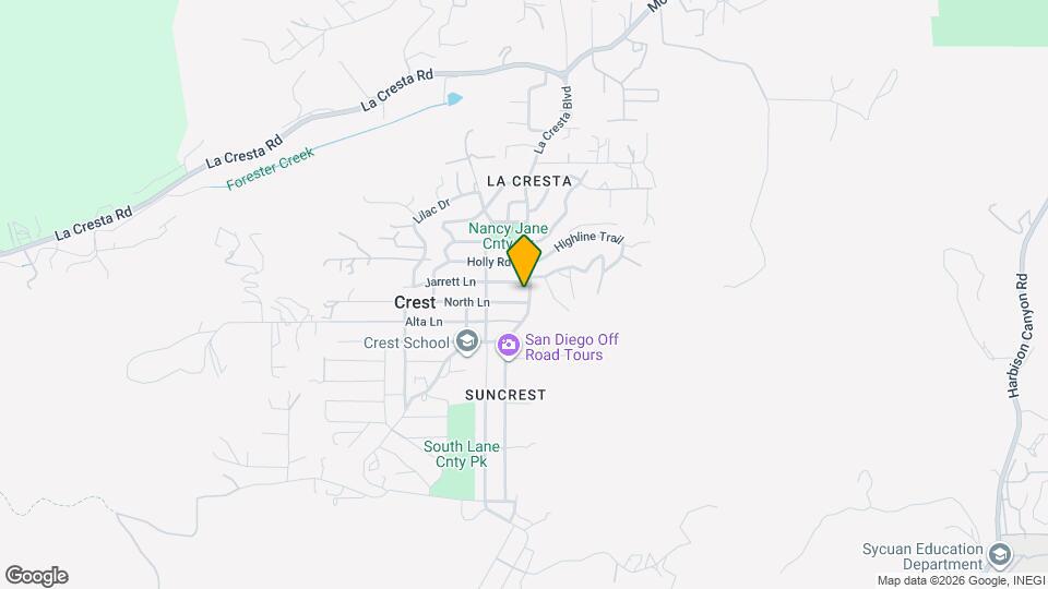 1743 La Cresta Blvd Map and Location Details