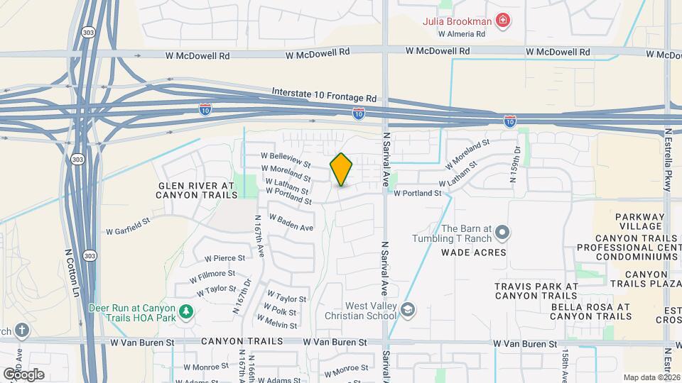 16425 W Latham St Mapa y Detalles de la Ubicación