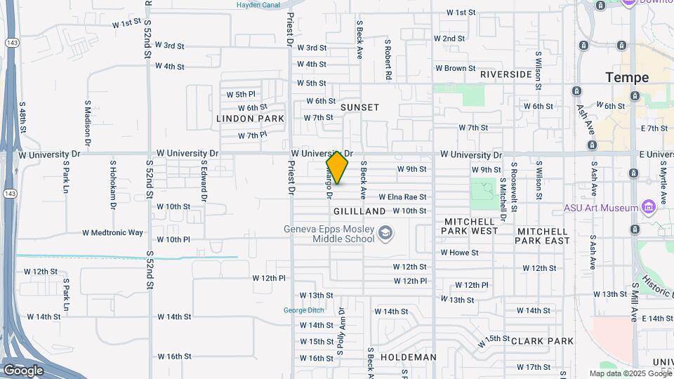 1235 W Romo Jones St Map and Location Details