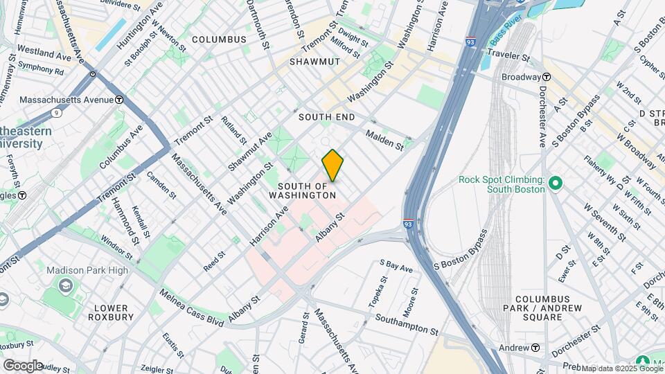 83 E Brookline St, Unit G Mapa y Detalles de la Ubicación