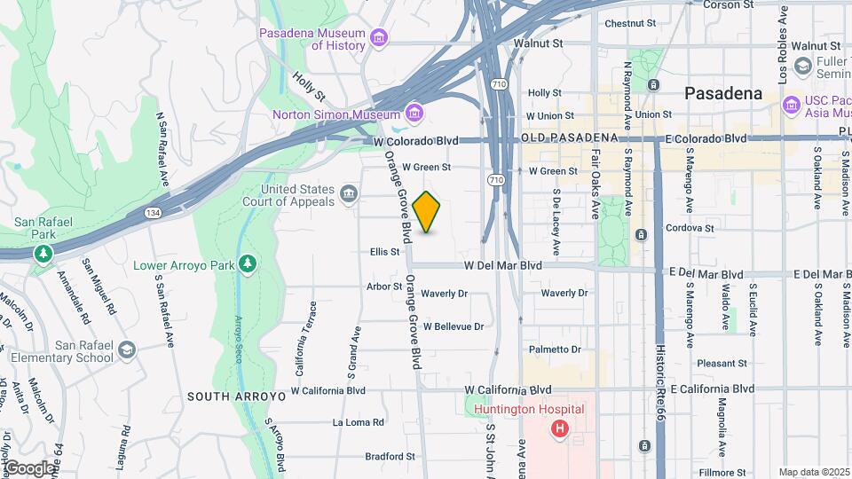 248 S Orange Grove Blvd Map and Location Details