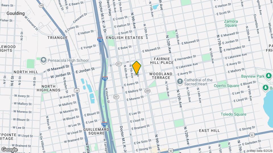 1829 N 8th Ave Map and Location Details