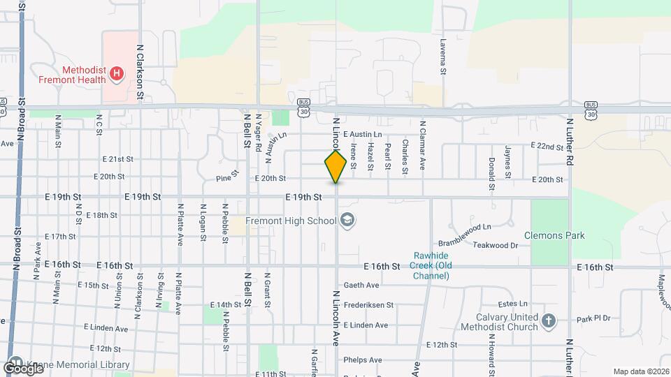 1945 N Lincoln Ave Map and Location Details