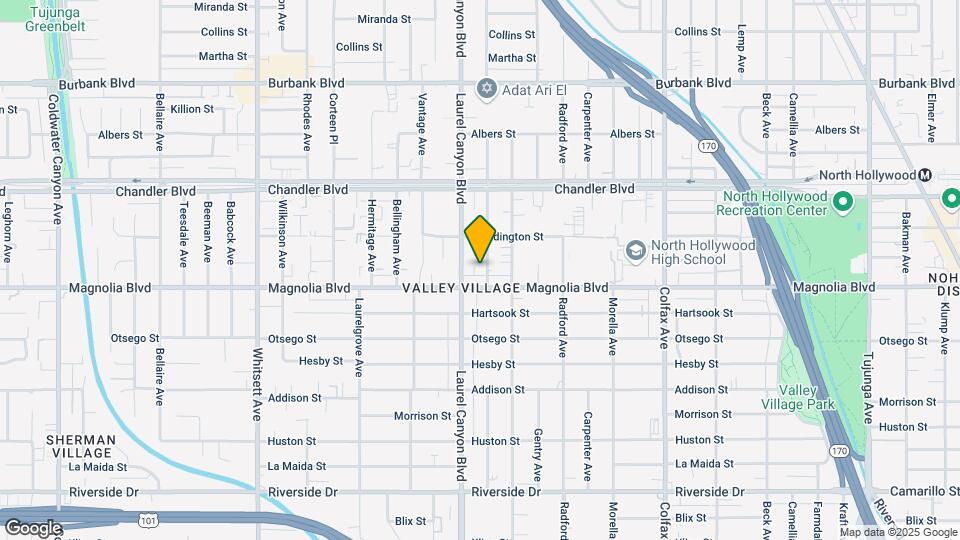 5225 Agnes Ave Map and Location Details