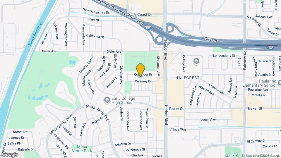 1598 Caraway Dr Mapa y Detalles de la Ubicación