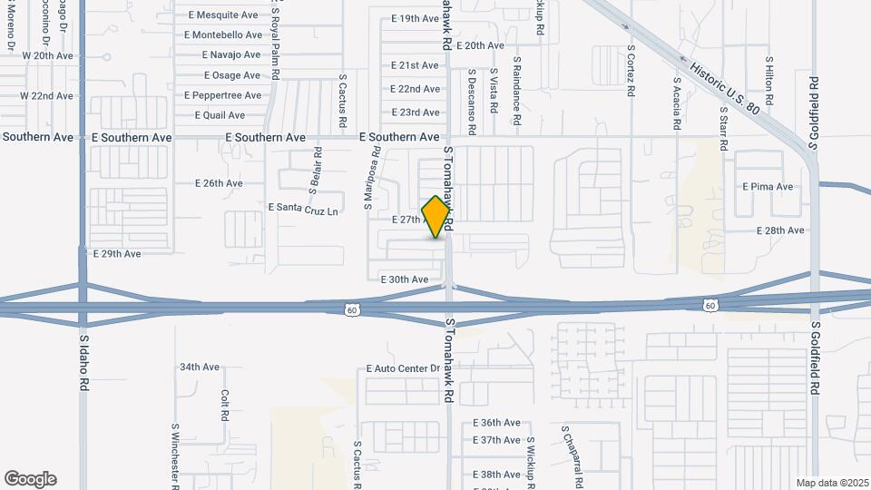 1551 E 28th Ave-Unit -2 Map and Location Details