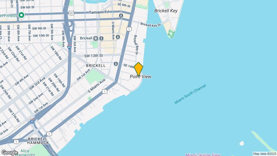 1420 Brickell Bay Dr Map and Location Details