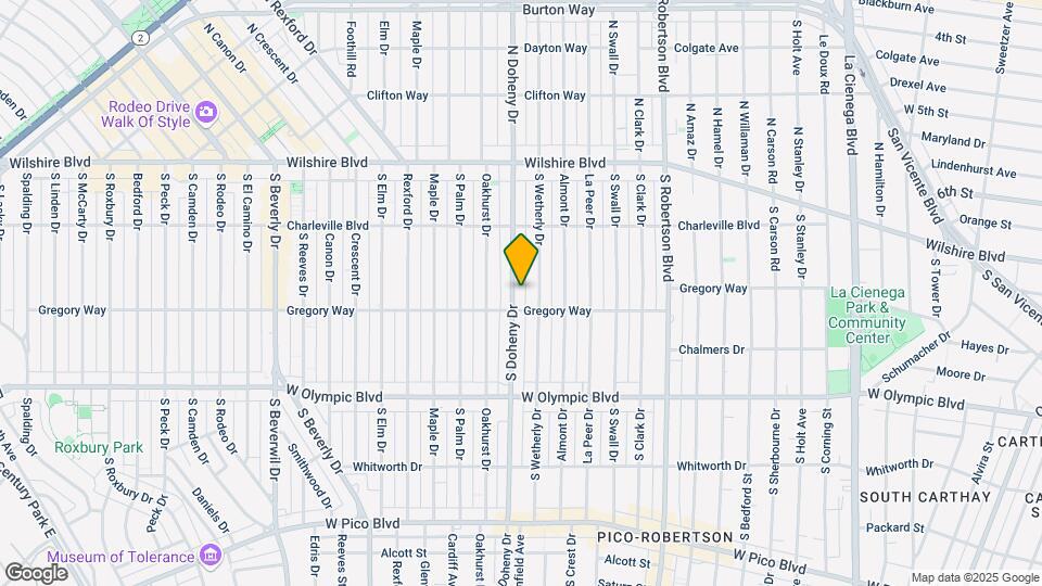 260 S Doheny Dr Map and Location Details