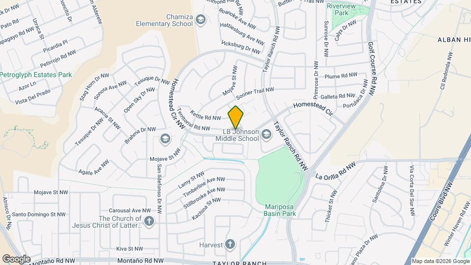 5208 Territorial Rd NW Map and Location Details