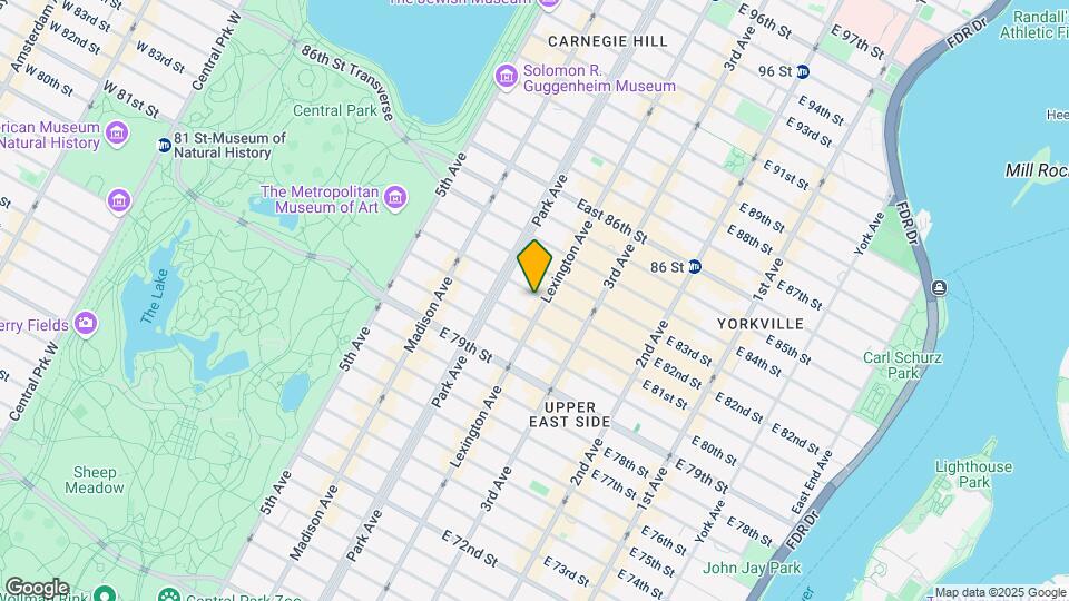 130 E 82nd St Mapa y Detalles de la Ubicación