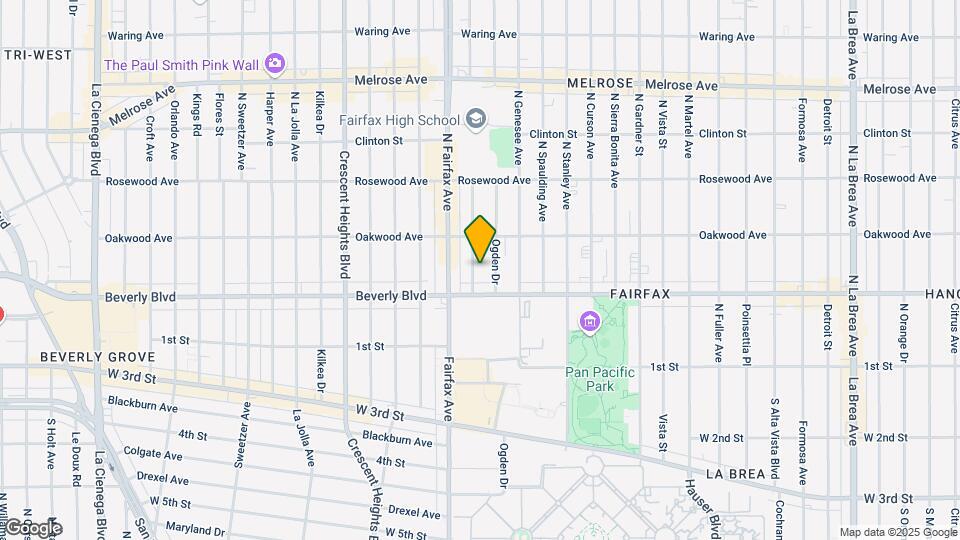 330 N Orange Grove Ave Mapa y Detalles de la Ubicación