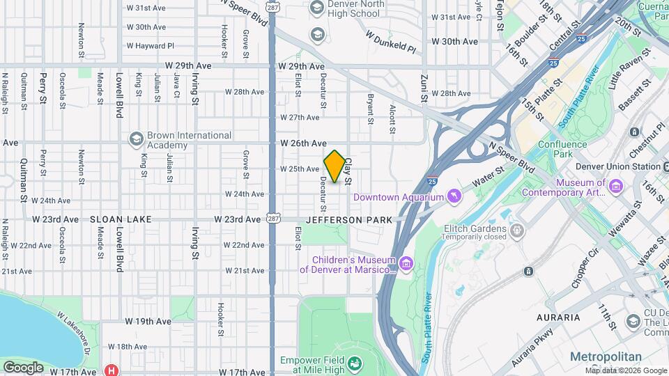 2739 W 24th Ave Map and Location Details