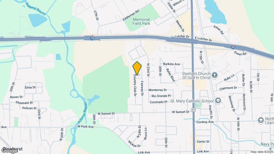 2800 Country Club Dr Map and Location Details
