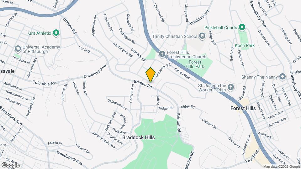 114 Braddock Rd Map and Location Details