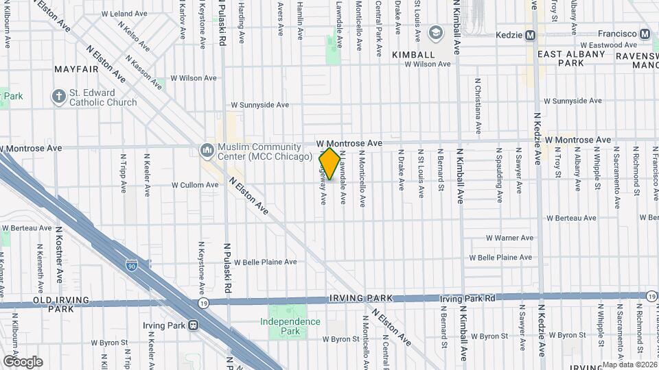 3721 W Cullom Ave Map and Location Details