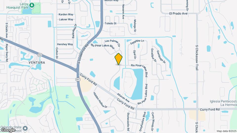 7628 Rio Pinar Lakes Blvd Map and Location Details