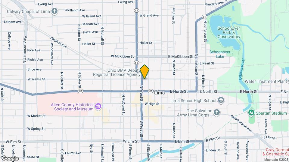 215 W Wayne St Map and Location Details