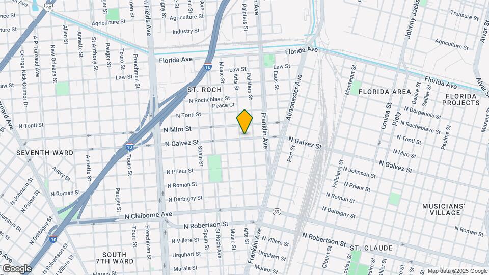 2515 N Galvez St Map and Location Details