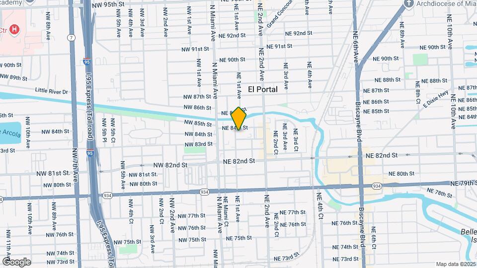 8321 NE 1st Ave Mapa y Detalles de la Ubicación