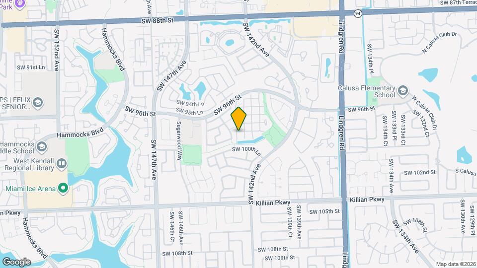 14388 SW 98th Terrace Map and Location Details
