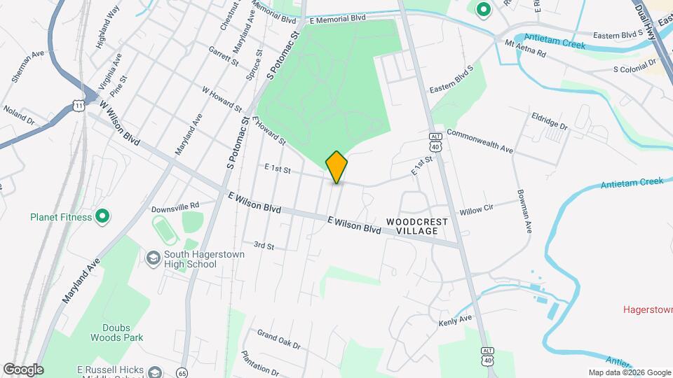 907 Oak St Map and Location Details