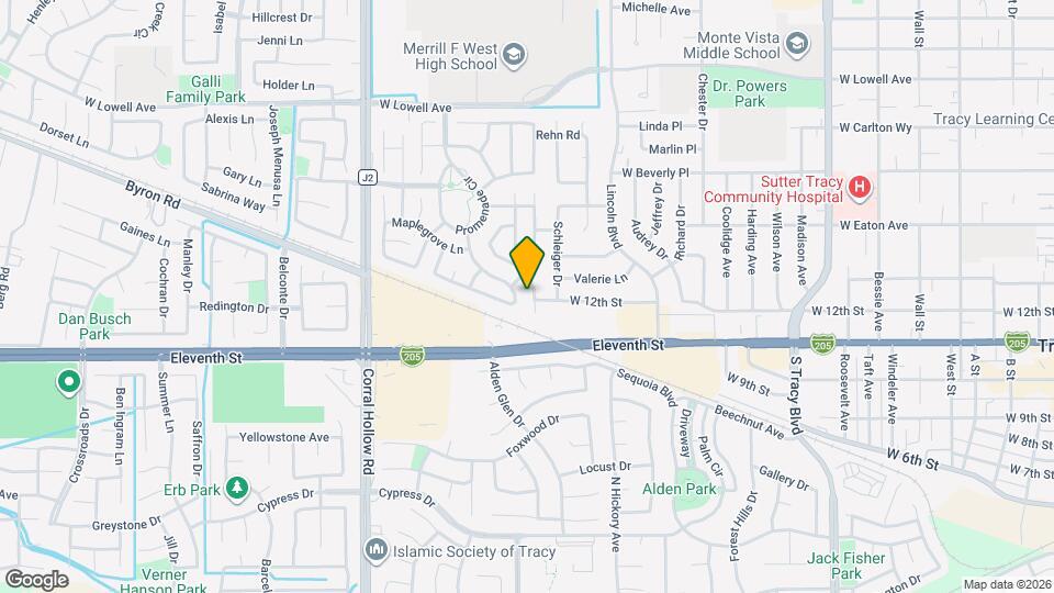 1211 Fruitwood Way Map and Location Details