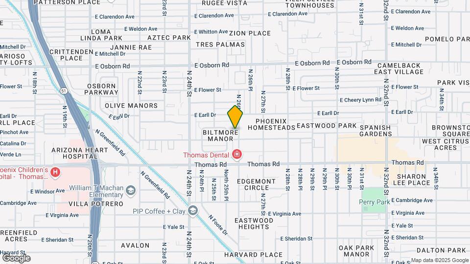 3012 N 26th St Map and Location Details