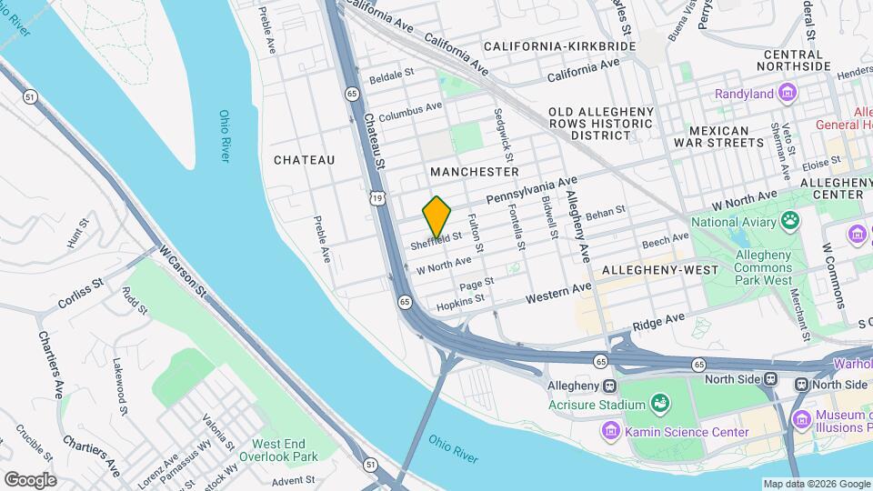 1409 Sheffield St Map and Location Details