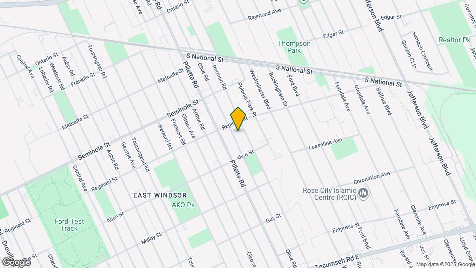 1634 Olive Rd Map and Location Details