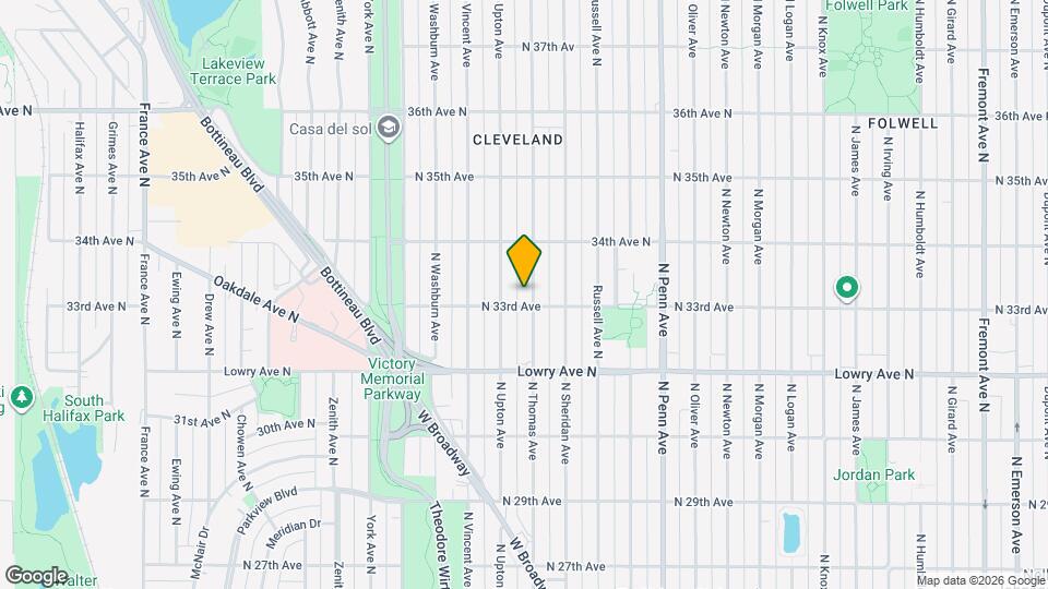 3311 N Thomas Ave Map and Location Details