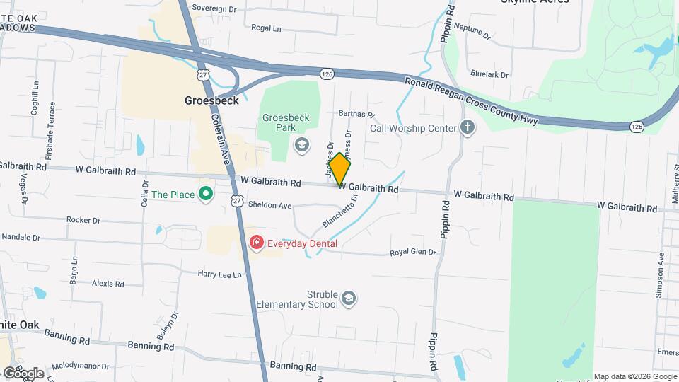 2807 W Galbraith Rd Map and Location Details