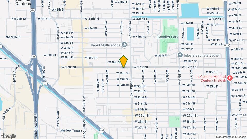 1240 W 37th St Map and Location Details