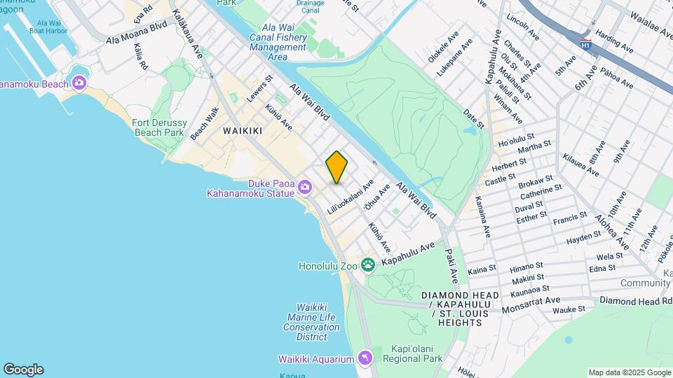 Kuhio Village Map and Location Details