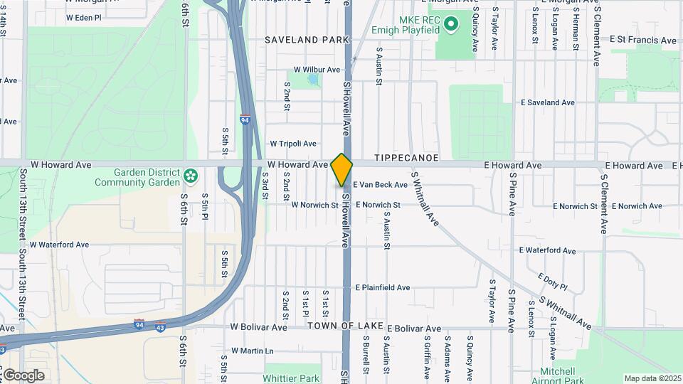 3955 S Howell Ave Mapa y Detalles de la Ubicación
