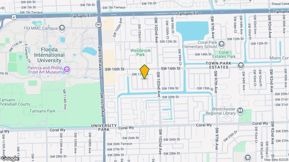 1731 SW 103rd Ave Map and Location Details