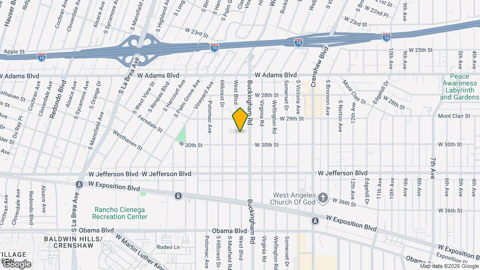 2936 West Blvd Map and Location Details