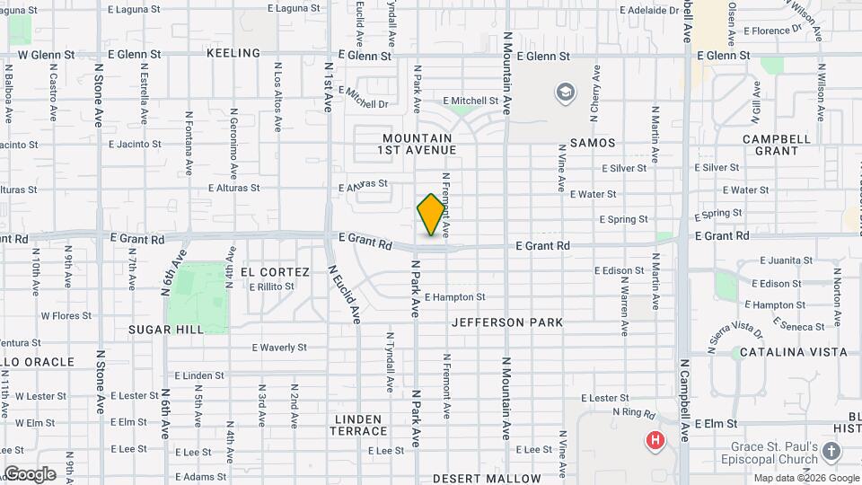 1031 E Grant Rd Map and Location Details