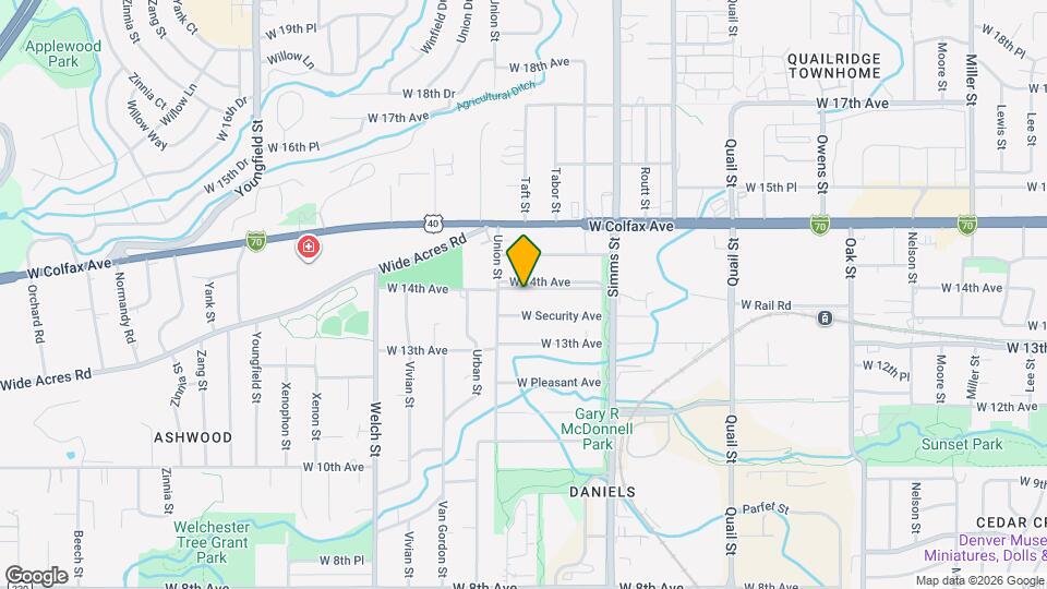 11912 W 14th Ave Map and Location Details