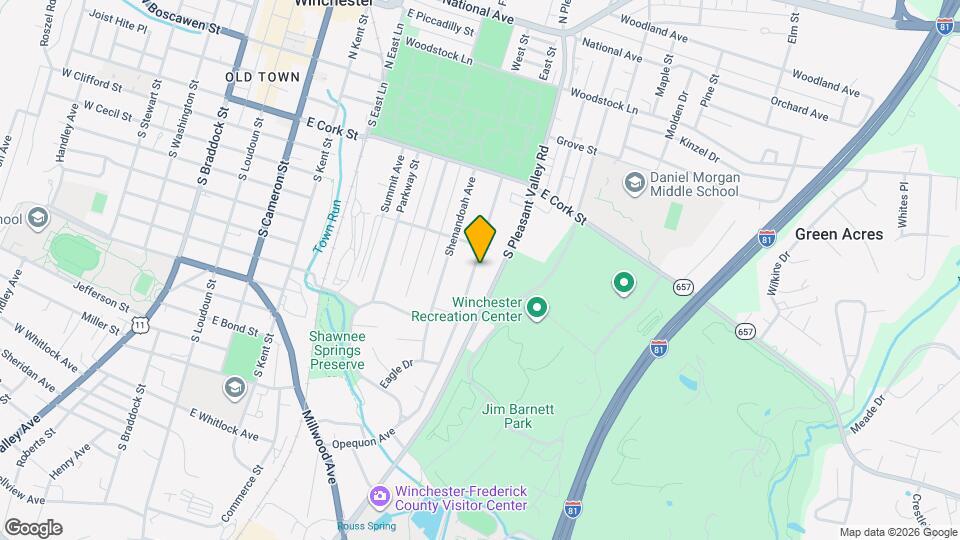 320 Opequon Ave Map and Location Details