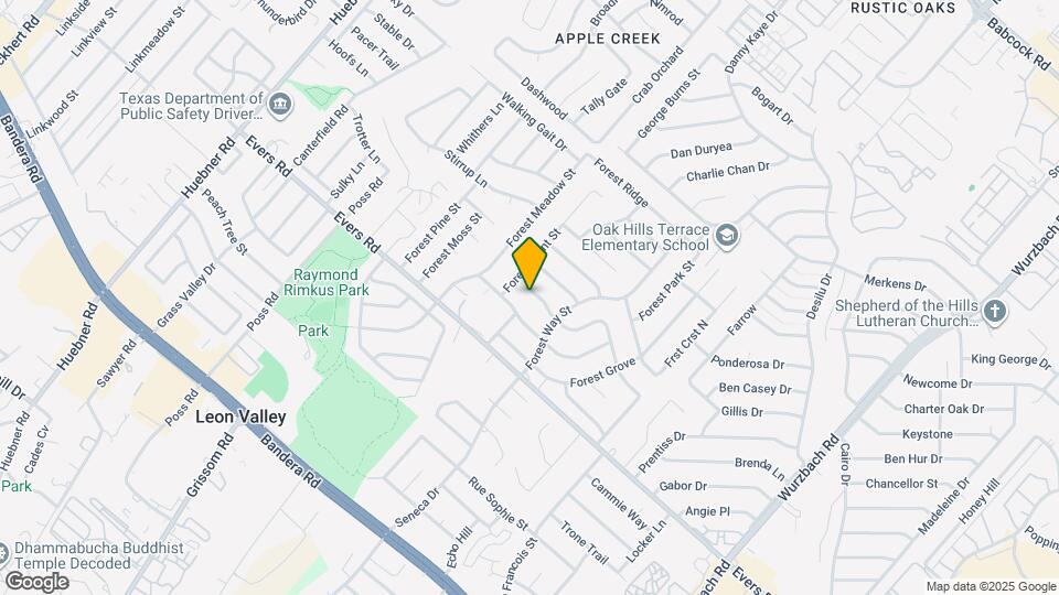 6323 Forest Bend Map and Location Details