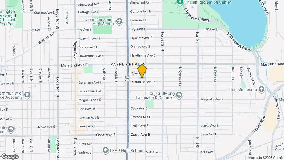 869 Geranium Ave E Map and Location Details