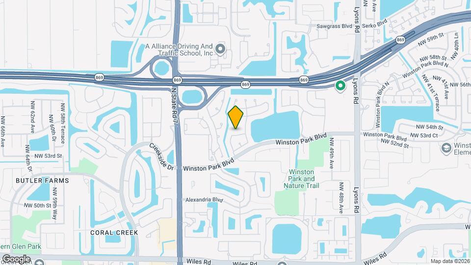 5343 NW 53rd St Map and Location Details