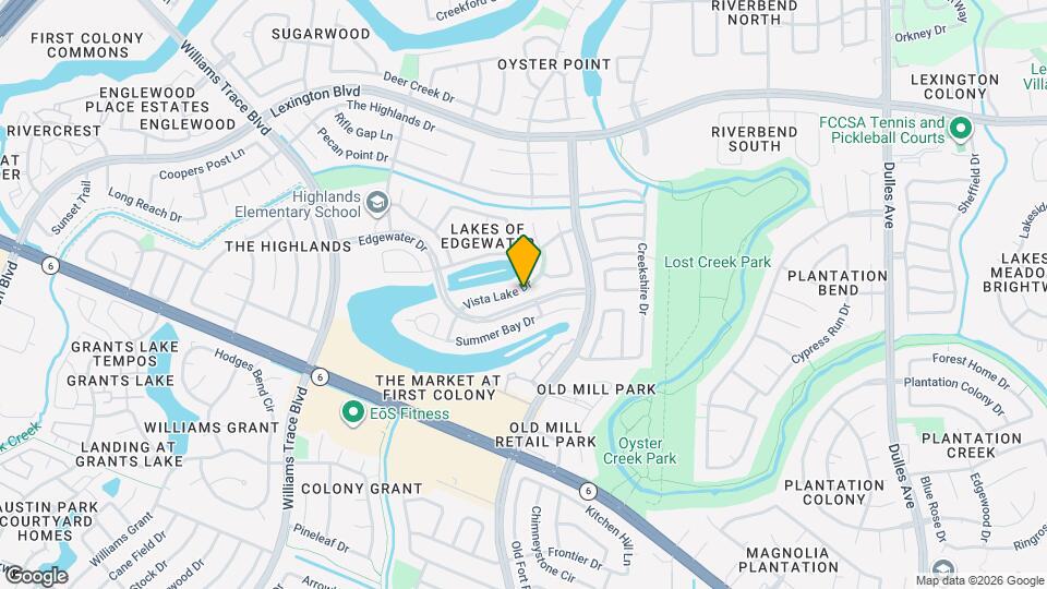 3306 Vista Lake Dr Map and Location Details