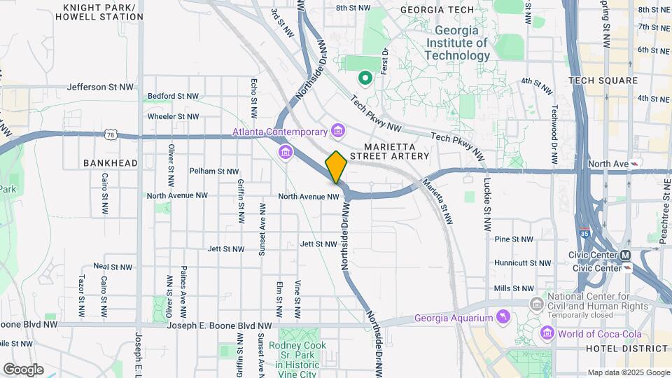 Modera Westside Trail Mapa y Detalles de la Ubicación