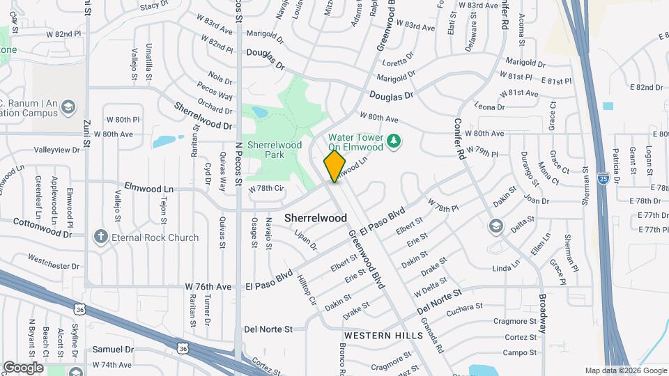7850 Greenwood Blvd Map and Location Details