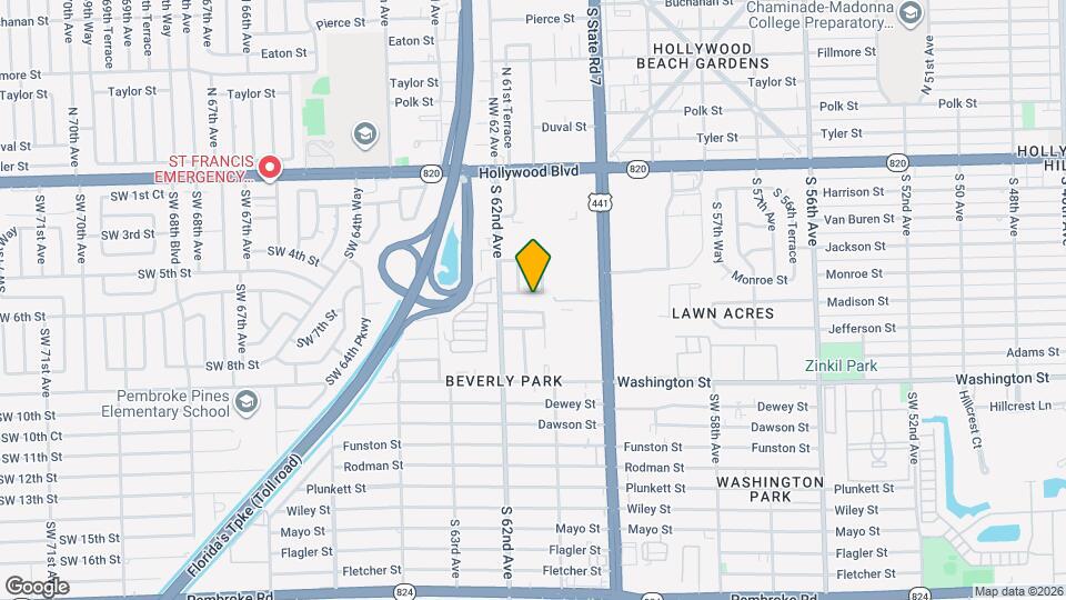 6110 Monroe St Map and Location Details