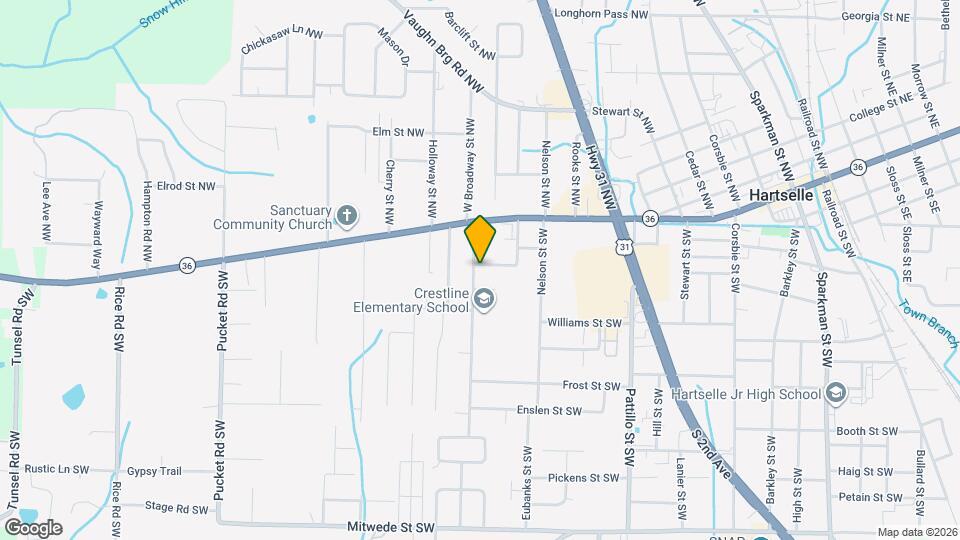 500 Crestline Dr SW Map and Location Details